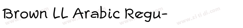 Brown LL Arabic Regu字体转换
